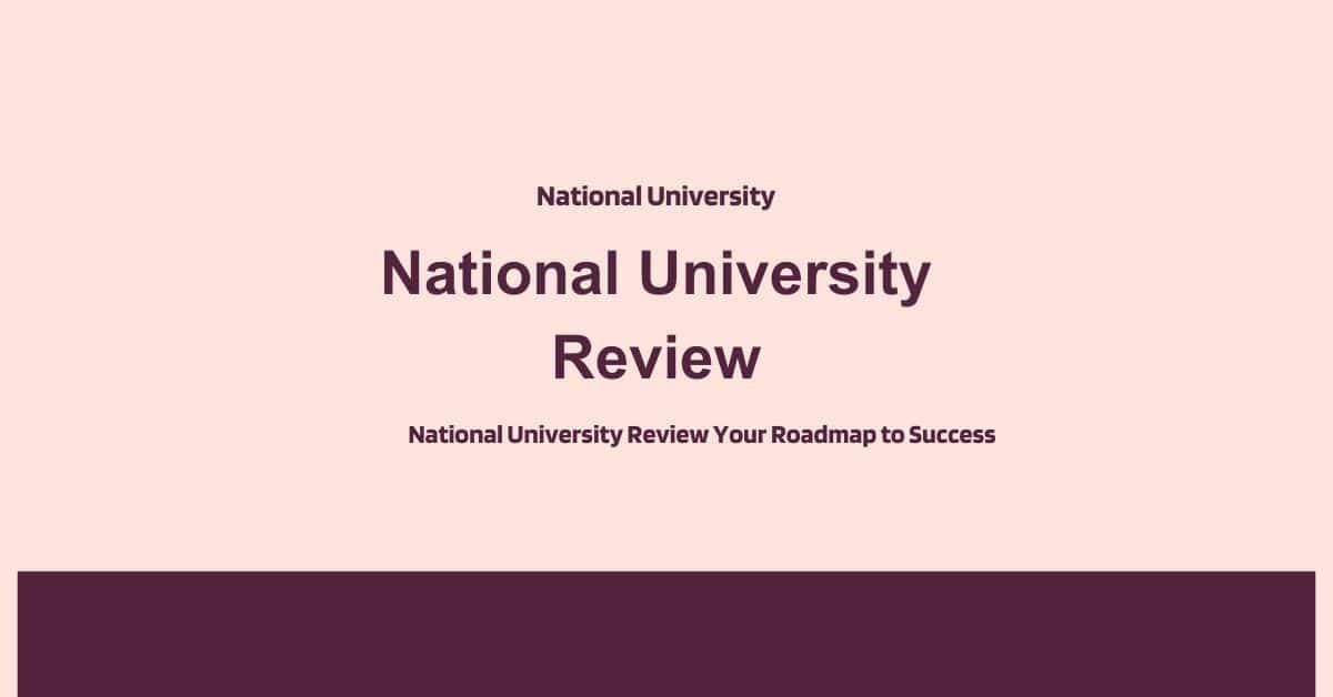 National University Your Partner in Lifelong Learning